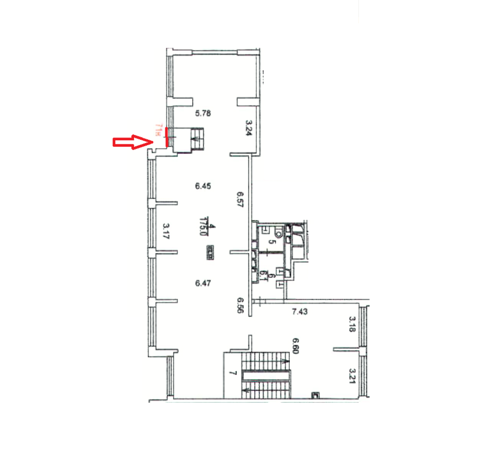 Сдам в аренду помещение свободного назначения 232.6 м.кв.