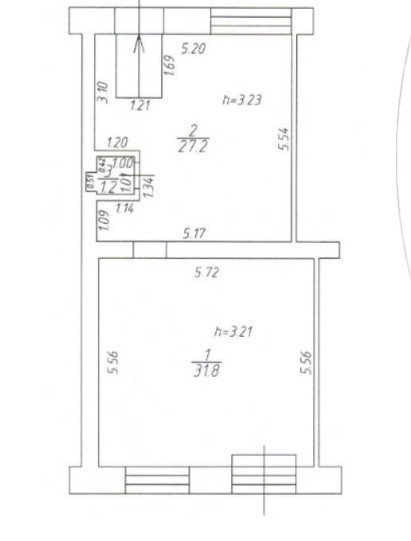 Продам магазин 60.2 м.кв.