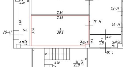 Продам магазин 28.3 м.кв.