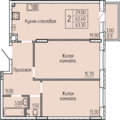 Квартира на продажу в Батайске, Леонова ул, 12 к2 фото №0
