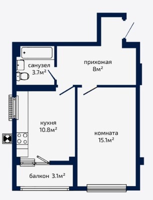 Продам квартиру в Мирное по адресу Живописная ул, 5, площадь 41 квм Недвижимость Республика Крым (Россия)  Есть варианты удобных планировок