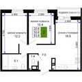 Квартира на продажу в Краснодаре, им. лётчика Позднякова ул, 2 фото №1