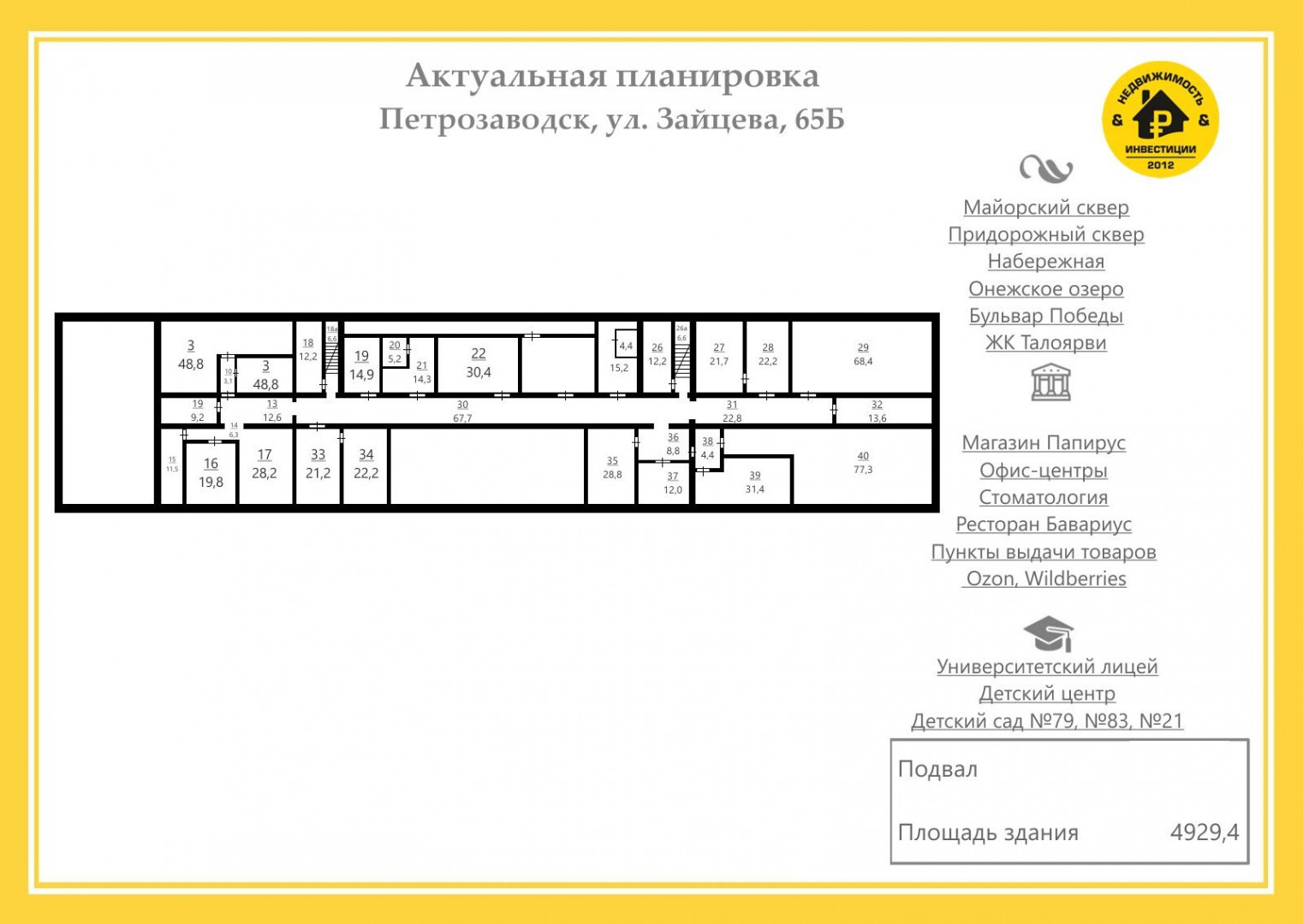 Продам помещение свободного назначения 4929 м.кв.
