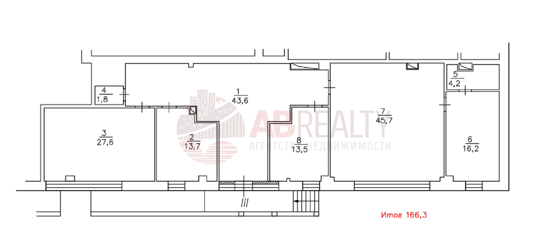 Продам помещение свободного назначения 166.3 м.кв.