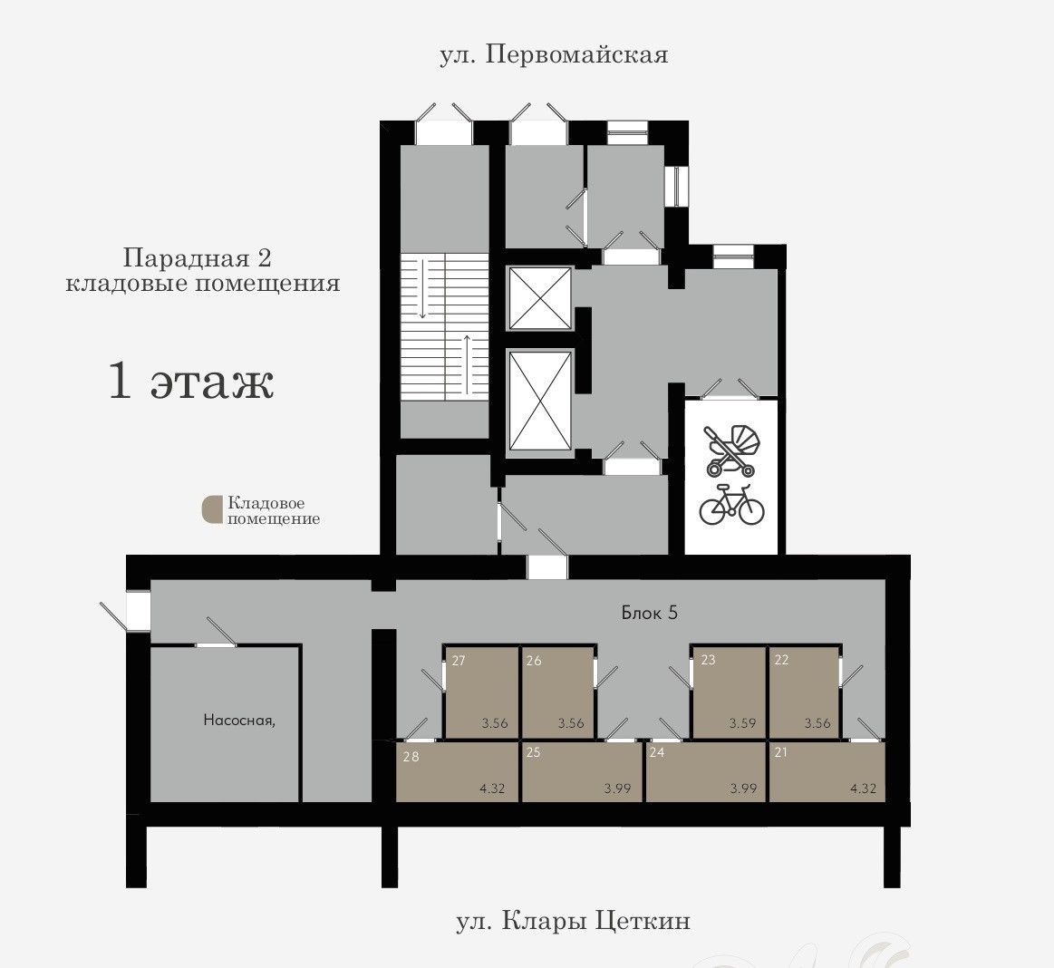 Продам склад 3.6 м.кв.