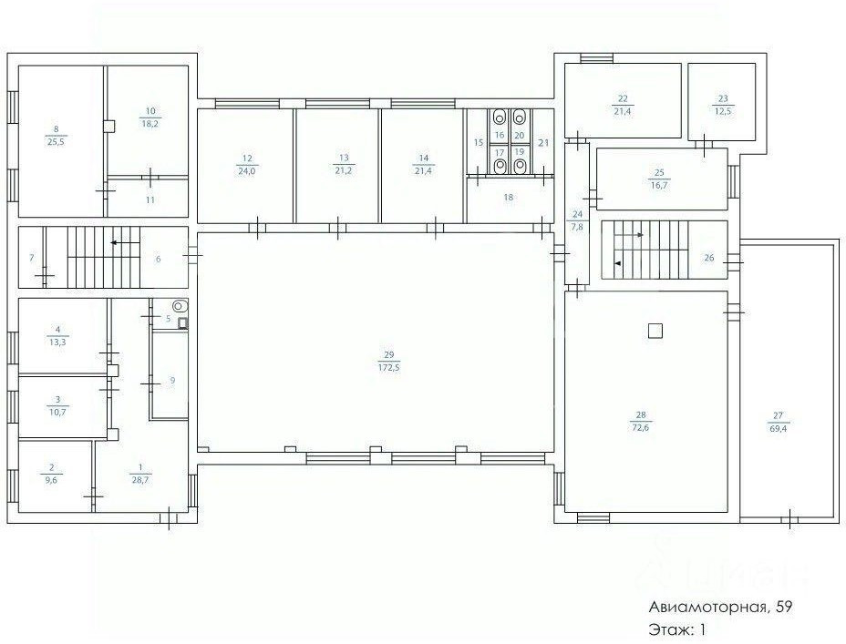 Продам помещение свободного назначения 1215 м.кв.