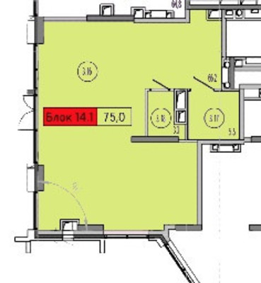Фото: Торговое помещение в элитном ЖК test