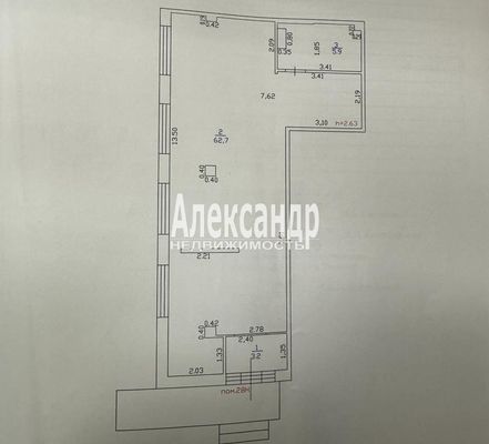 Фото: Арена углового торгового помещения 72 кв.м. test