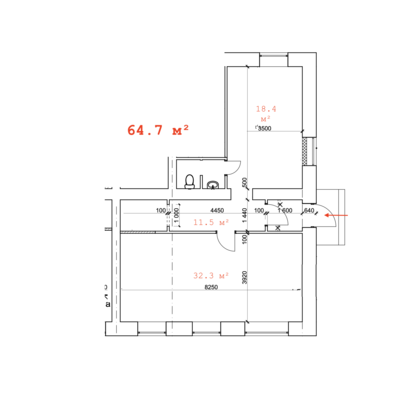 Фото: Сдам коммерческое помещение 64.7 м2, Победы ул, 2, Екатеринбург г test