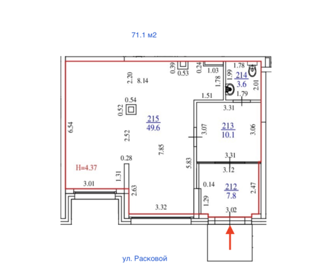 Фото: Сдам коммерческое помещение 71.1 м2, Расковой ул, 8, Екатеринбург г test