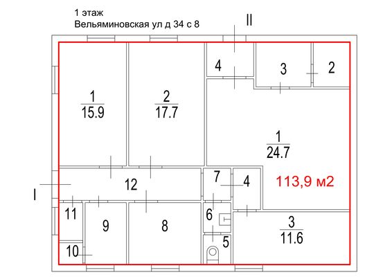Фото: Сдам офисное помещение 971.7 м2, Вельяминовская ул, 34 с. 7, Москва г test