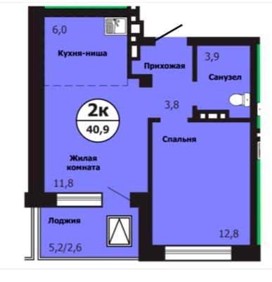 Квартира на продажу в Красноярске, Лесников ул, 59