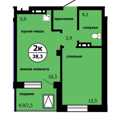 Квартира на продажу в Красноярске, Лесников ул, 55