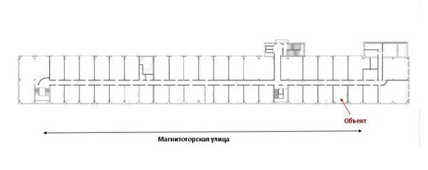 Сдам офисное помещение 43 м2, Магнитогорская ул, 23к1, Санкт-Петербург г
