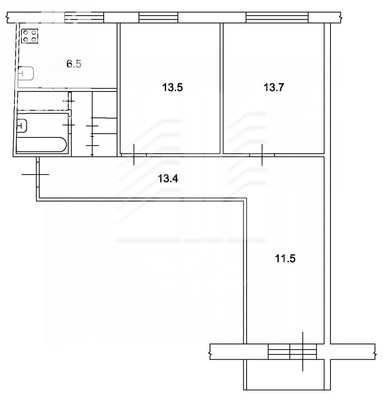 Продам трехкомнатную (3-комн.) квартиру, Школьная ул, 82, Видное г