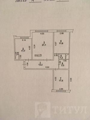 Продам трехкомнатную (3-комн.) квартиру, Жданова ул, 11, Ростов-на-Дону г