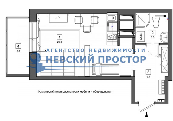 Продам однокомнатную (1-комн.) квартиру, Русановская ул, 9, Санкт-Петербург г