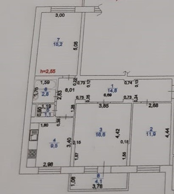 Продам трехкомнатную (3-комн.) квартиру, им. Калинина ул, 350/5, Краснодар г