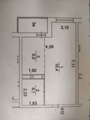 Продам однокомнатную (1-комн.) квартиру, Победы ул, 1к6, Десна д