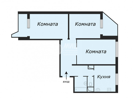 Продам трехкомнатную (3-комн.) квартиру, Дмитрия Донского б-р, 11к2, Москва г