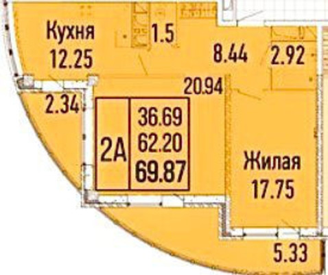 Продам двухкомнатную (2-комн.) квартиру, Старокубанская ул, 137к2, Краснодар г