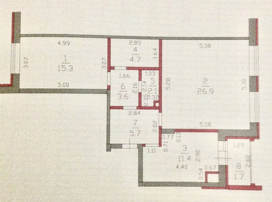 Продам трехкомнатную (3-комн.) квартиру, Сибгата Хакима ул, 41, Казань г