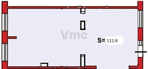 Сдам коммерческое помещение 112,8 м2, Новочерёмушкинская ул, 17, Москва г