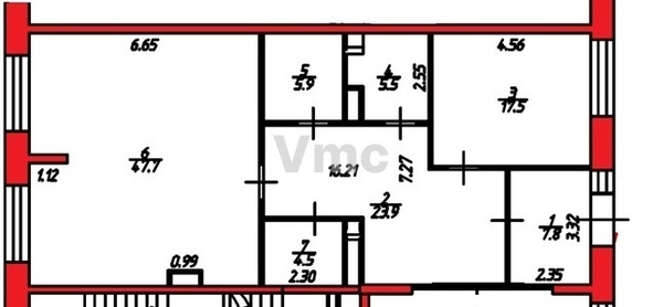 Сдам коммерческое помещение 112,8 м2, Новочерёмушкинская ул, 17, Москва г