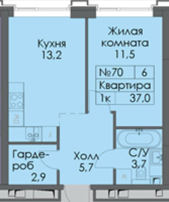 Продам однокомнатную (1-комн.) квартиру (долевое), Южнопортовая ул, 42к1, Москва г