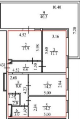 Продам трехкомнатную (3-комн.) квартиру, Зиповская ул, 36, Краснодар г