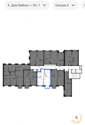 Продам однокомнатную (1-комн.) квартиру (долевое), Озёрная ул, 42, Москва г