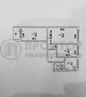 Продам трехкомнатную (3-комн.) квартиру, Борисовский проезд, 36к2, Москва г