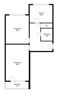 Продам двухкомнатную (2-комн.) квартиру, Декабристов ул, 10к1, Москва г
