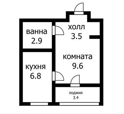 Продам однокомнатную (1-комн.) , Проектируемый проезд, 3к1, Люберцы г