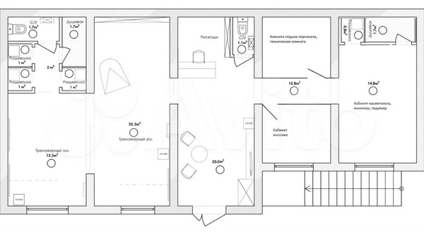 Продам коммерческое помещение 94,3 м2, Мебельная ул, 47к1, Санкт-Петербург г