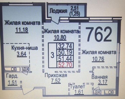 Продам трехкомнатную (3-комн.) квартиру (долевое), Ильинский туп, 1к2, Красногорск г