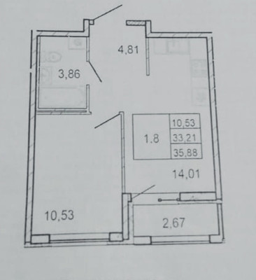 Продам двухкомнатную (2-комн.) квартиру (долевое), Первых ул, 2к7, Новосаратовка д