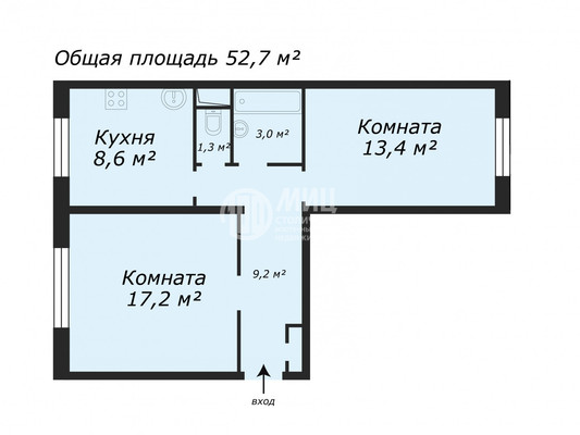 Продам двухкомнатную (2-комн.) квартиру, к1131, Зеленоград г