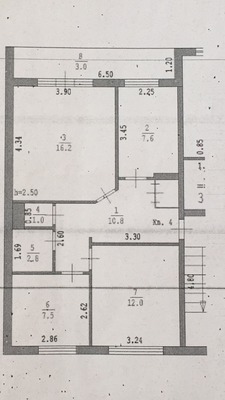 Продам трехкомнатную (3-комн.) квартиру, Центральная ул, 8, Лакша с