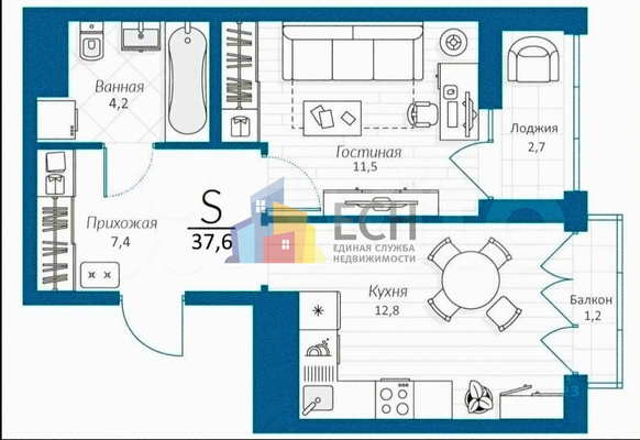 Продам однокомнатную (1-комн.) квартиру, Маршала Полубоярова ул, 4, Петровский п