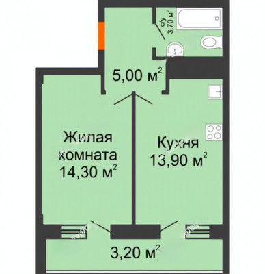 Продам однокомнатную (1-комн.) квартиру, Мечникова ул, 41/53, Ростов-на-Дону г