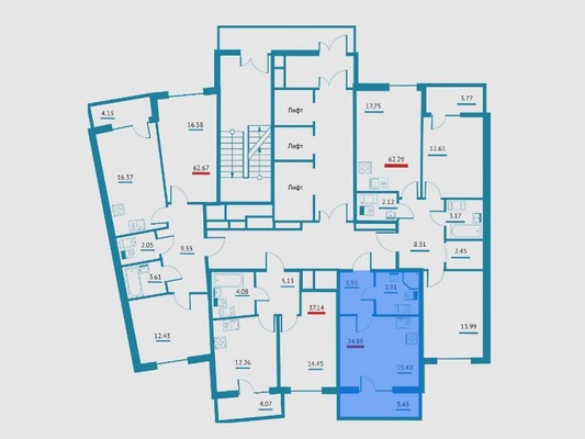 Продам однокомнатную (1-комн.) квартиру (долевое), Оборонная ул, 33к2, Мурино п