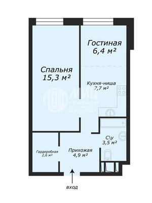 Продам двухкомнатную (2-комн.) квартиру (долевое), 2 кв-л, 5, Мосрентген п