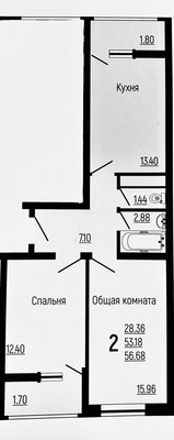 Продам двухкомнатную (2-комн.) квартиру, Заполярная ул, 39к6, Краснодар г