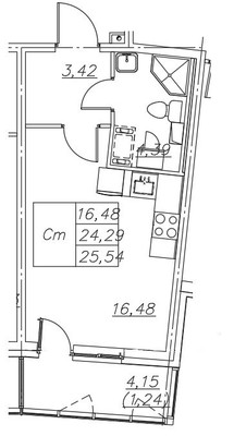 Продам однокомнатную (1-комн.) квартиру (долевое), Оборонная ул, 2к2, Мурино п