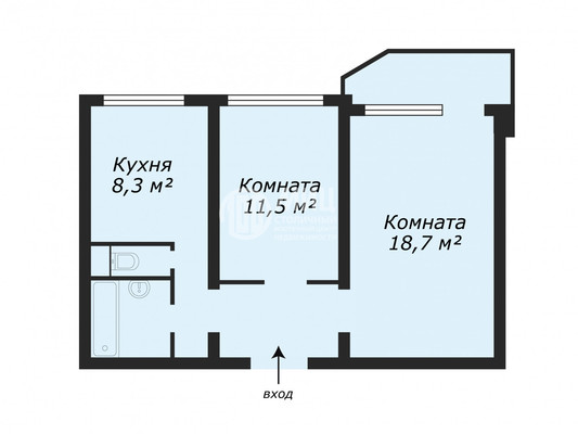 Продам двухкомнатную (2-комн.) квартиру, Кантемировская ул, 4к1, Москва г