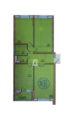 Продам трехкомнатную (3-комн.) квартиру, 2-я Российская ул, 162к2, Краснодар г