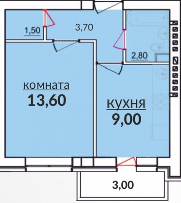 Продам однокомнатную (1-комн.) квартиру, Сахалинская ул, 15к6, Краснодар г