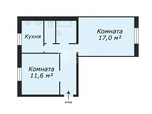 Продам двухкомнатную (2-комн.) квартиру, Маяковского пер, 5, Электроугли г