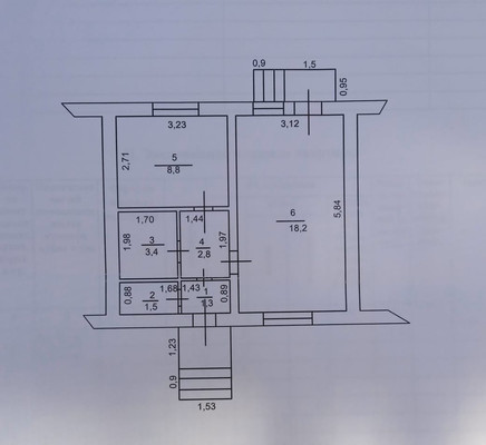 Продам двухкомнатную (2-комн.) квартиру, Курганная ул, 14, Азов г